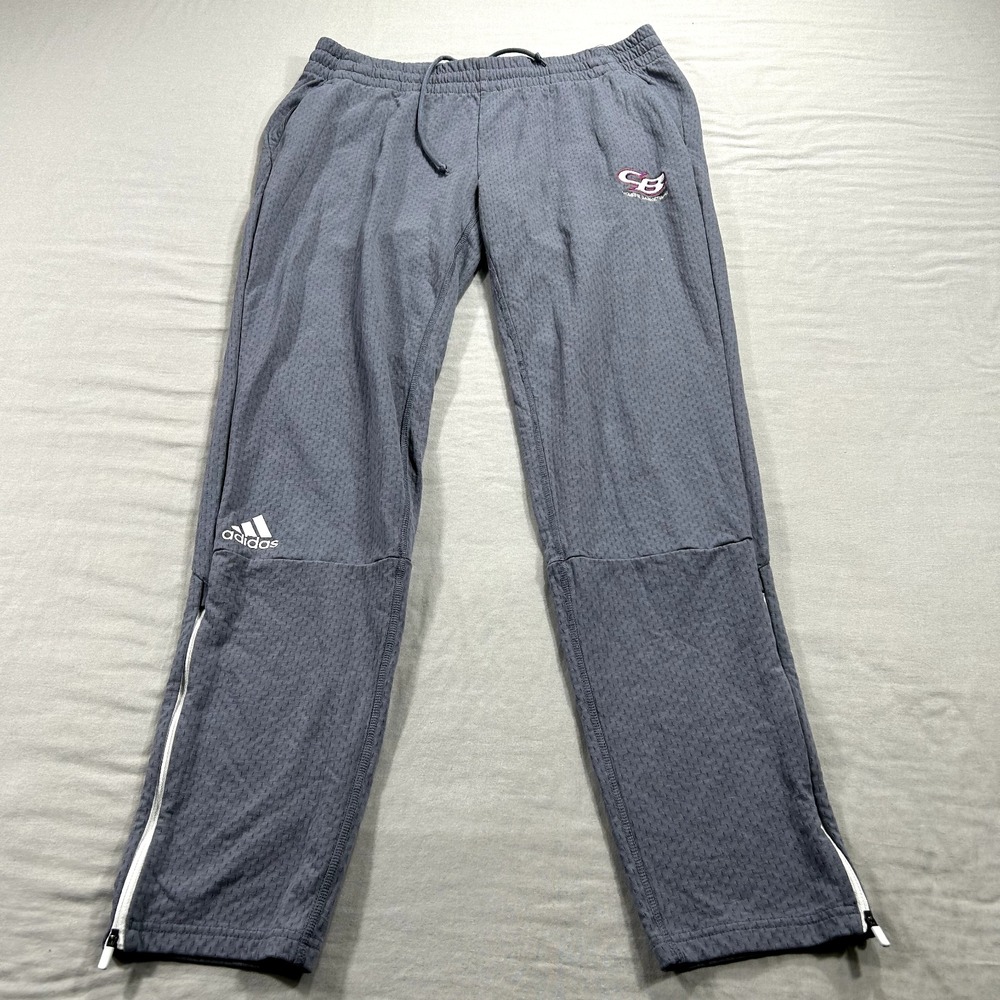 Adidas Pants Womens Large Gray Track Jogger Christian Brothers HS Sacramento
